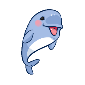 可爱江豚海豚动物珍稀动物gif图素材