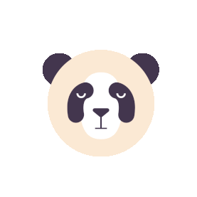 MG可爱熊猫转头动物