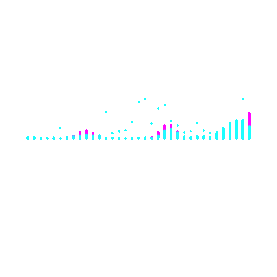 紫色音频波浪线条数据赛博朋克gif图素材图片