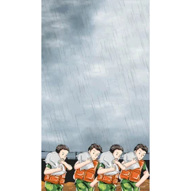 暴雨抗洪救灾防汛防洪自然灾害竖版视频背景海报gif图素材