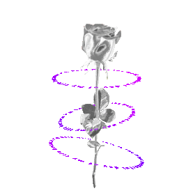 七夕酸性风金属玫瑰花动图gif520