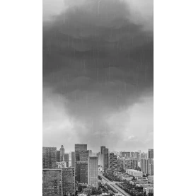 暴雨闪电雷雨台风预警救灾自然灾害恶劣天气灾难竖版视频背景海报动图gif