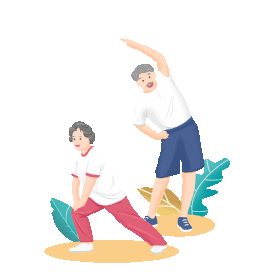 体育锻炼养生夫妻老人健身gif图素材图片