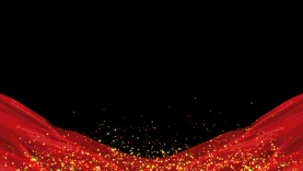 党建红绸丝带边框粒子光效视频背景gif图素材