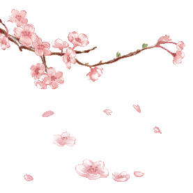唯美樱花桃花花瓣花朵花飘落粉色gif图素材图片