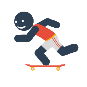 火柴人滑板比赛项目体育竞赛极限运动