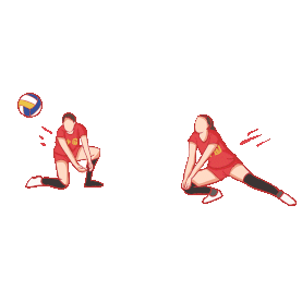 女子排球项目gif图素材