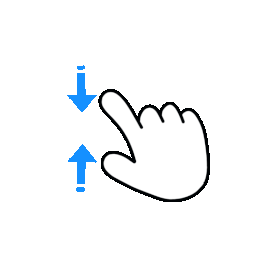 蓝色手部动作手势指引图片