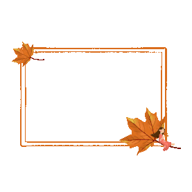 秋天立秋梧桐树叶边框文本框卡通gif图素材