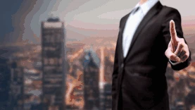商务城市金融云端科技实景视频背景动图gif
