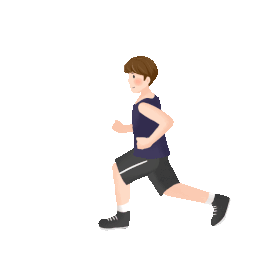 体育男子跑步锻炼身体gif图素材