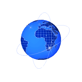 地球科技转动星球蓝色全球化gif图素材