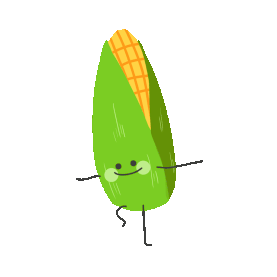 拟人农作物玉米gif图素材