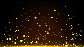 金色粒子晚会漂浮上升光效视频背景gif图素材