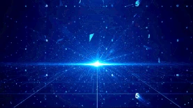 科技光效蓝色粒子视频背景动图gif