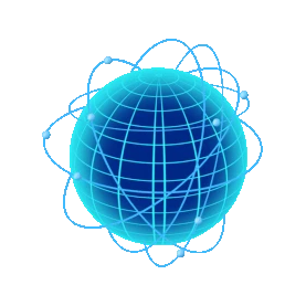 地球星球科技空间蓝色全球化大数据信息gif图素材