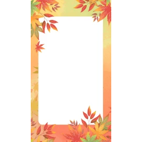 秋天树叶变黄落叶边框秋季叶子橙色竖版视频背景海报gif图素材