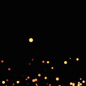 粒子漂浮橙色光效发光光点光斑