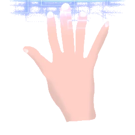 人体手手骨扫描X光gif图素材