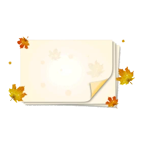 秋天梧桐树叶纸张边框gif图素材