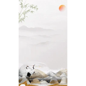 白露山水灰色中国风竖版视频背景海报gif图素材