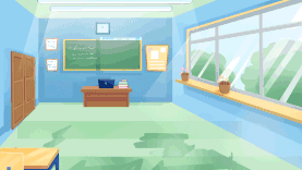 开学季开学教育学校教室校园室内课桌mg视频背景gif图素材