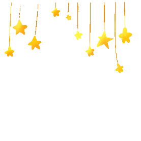 黄色星星五角星吊饰挂饰gif图素材
