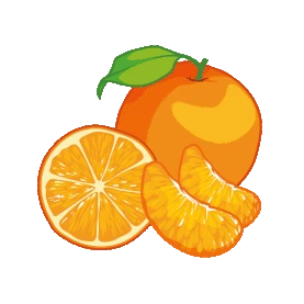 水果橘子橙色gif图素材