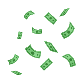 金钱飘落钞票绿色漂浮gif图素材