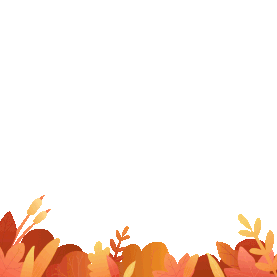 秋天秋季植物底部边框gif图素材