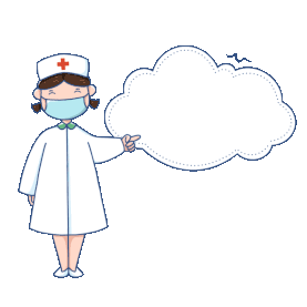 医疗医生护士医用知识宣传提示边框气泡框女医生白色gif图素材