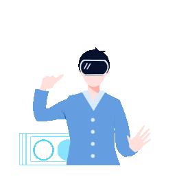 VR眼镜极致体验科技gif图素材图片