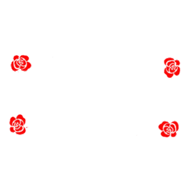 玫瑰边框红色花朵花gif图素材