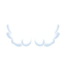 天使翅膀装饰贴纸gif图素材