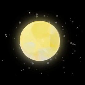 圆月月亮星空星星夜晚gif图素材图片