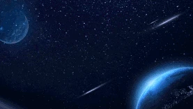 宇宙星球星空蓝色视频背景gif图素材