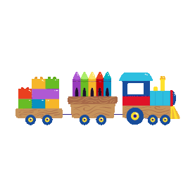 彩色小火车玩具卡通gif图素材