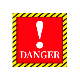 提醒警告危险DANGER感叹号标识牌图标闪烁gif图素材