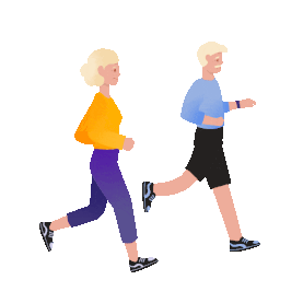 重阳重阳节医疗健康老年人跑步跑gif图素材图片