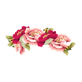国庆国庆节花朵牡丹装饰国潮gif图素材