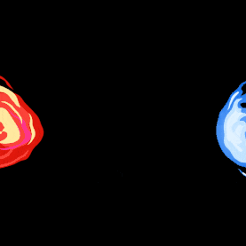 水火对决水火特效游戏红蓝gif图素材图片