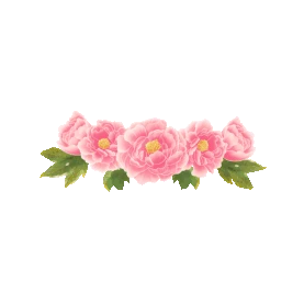 中国风牡丹花粉色花朵花中国风gif图素材
