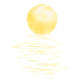水波映月水波纹月亮水面gif图素材