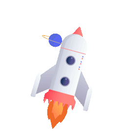 航空航天科技技术火箭飞船白色gif图素材