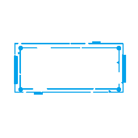 蓝色科技边框标题框标题栏gif图素材