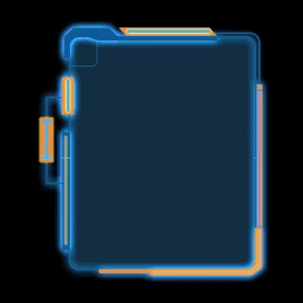 蓝色科技机械标题框边框文本框gif图素材