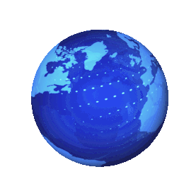 蓝色科技地球科技感旋转gif图素材