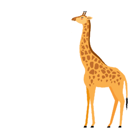 动物长颈鹿卡通gif图素材