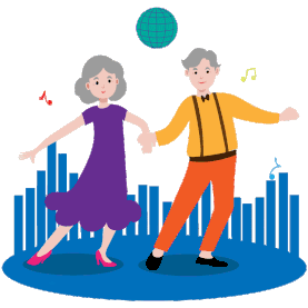 舞蹈跳舞老年人运动锻炼老年生活gif图素材