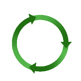 绿色环保箭头循环gif图素材